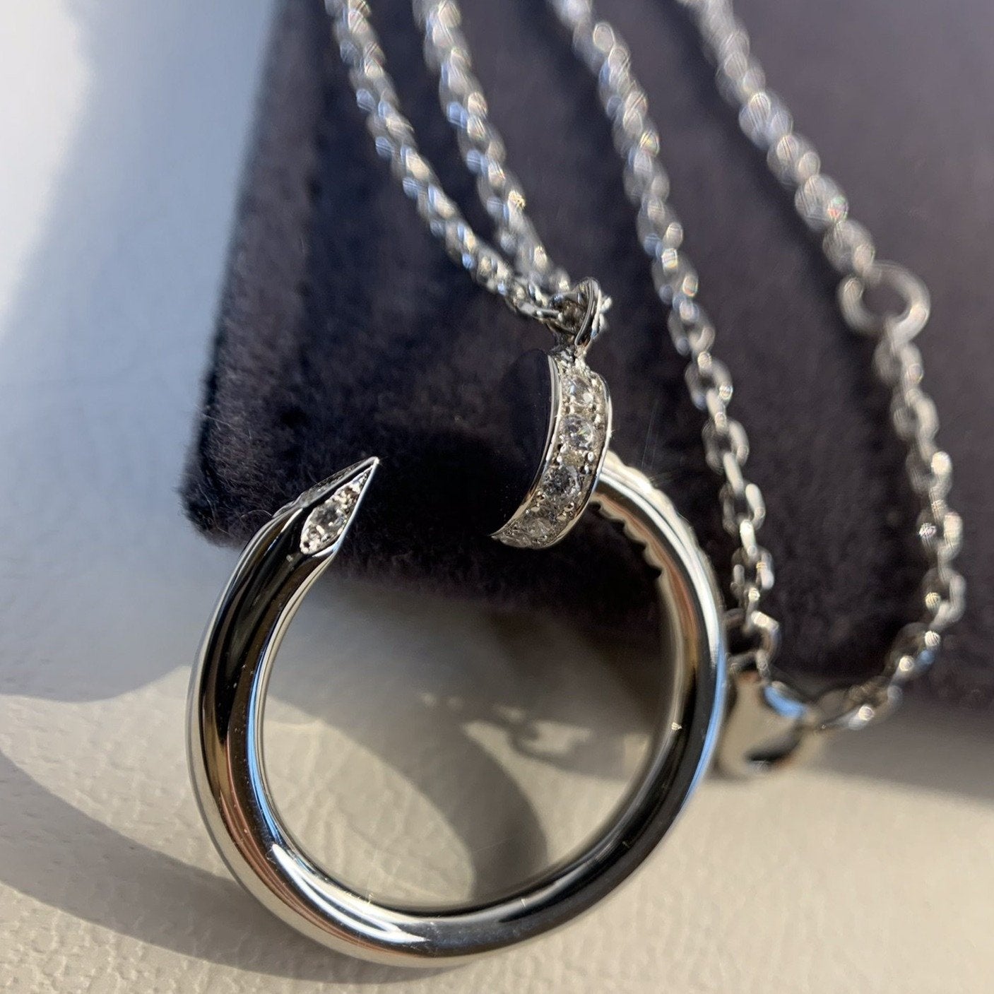 [CharmAmor]JUSTE NECKLACE SILVER