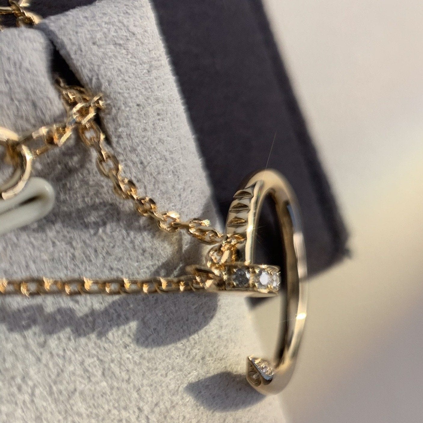 [CharmAmor]JUSTE NECKLACE PINK GOLD