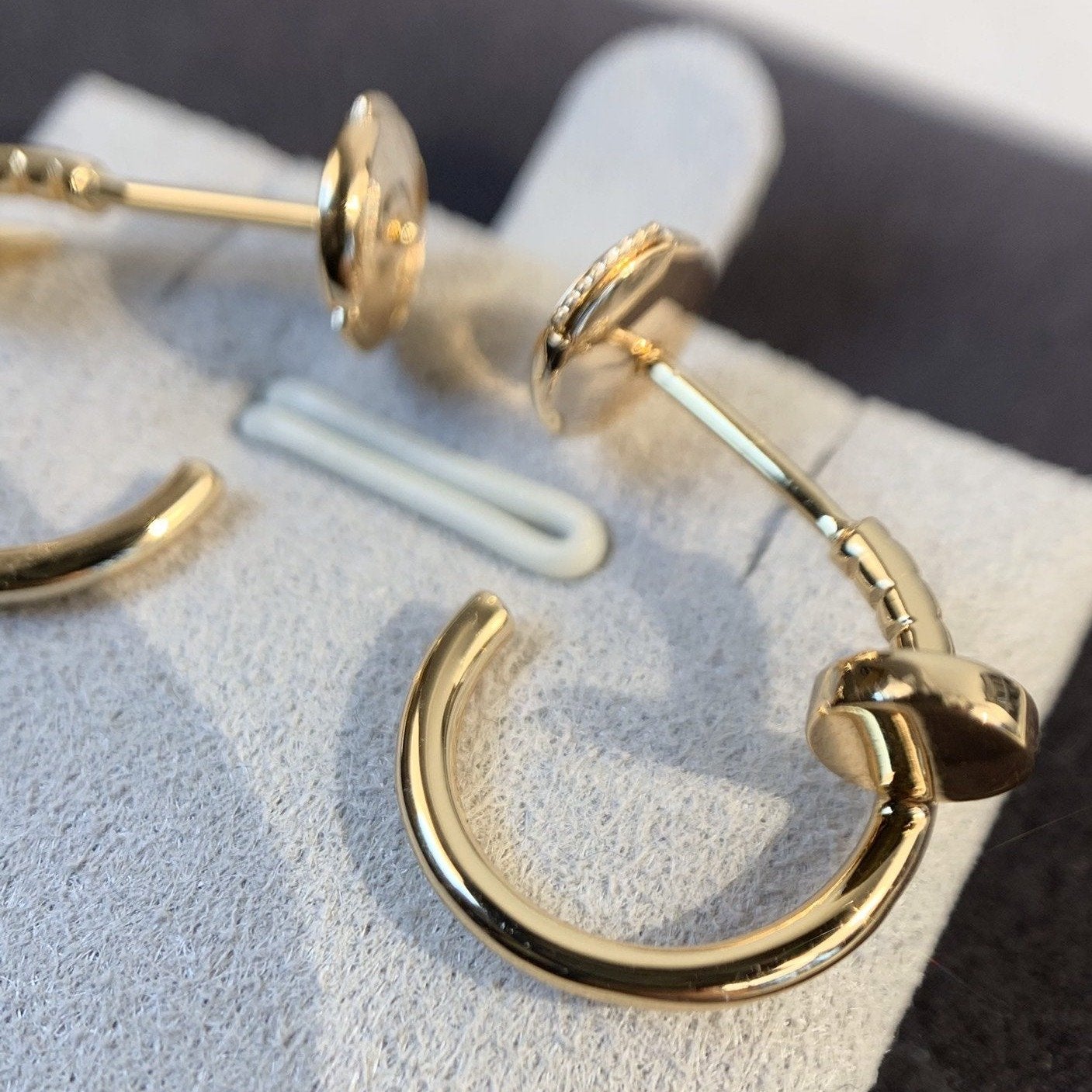 [CharmAmor]JUSTE EARRINGS PINK GOLD