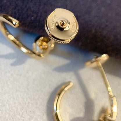 [CharmAmor]JUSTE EARRINGS PINK GOLD
