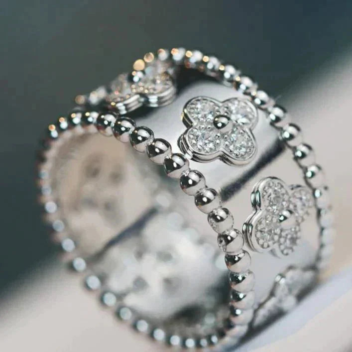 [CharmAmor]CLOVER KALEIDOSCOPE RING 10MM