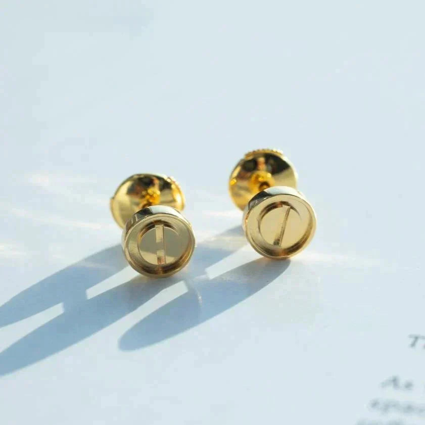 [CharmAmor]LOVE EARRINGS GOLD 10MM