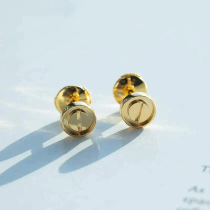 [CharmAmor]LOVE EARRINGS GOLD 10MM
