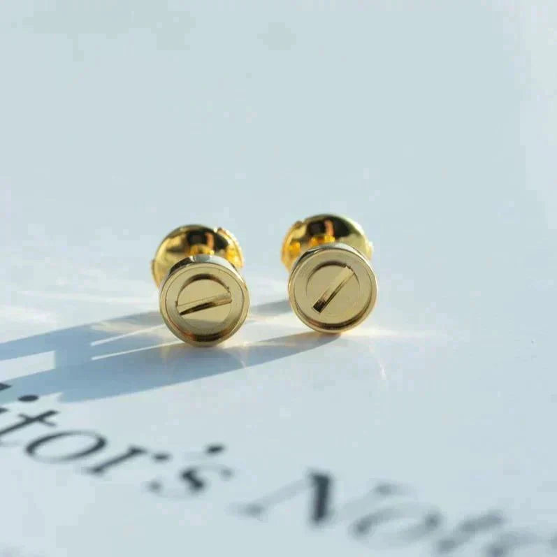 [CharmAmor]LOVE EARRINGS GOLD 10MM