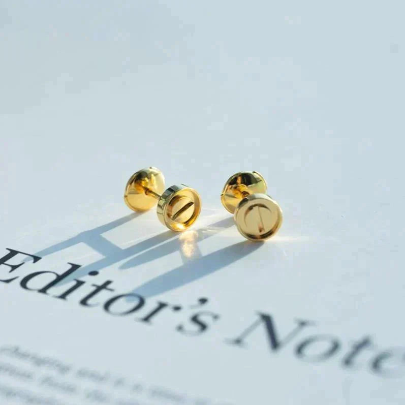 [CharmAmor]LOVE EARRINGS GOLD 10MM