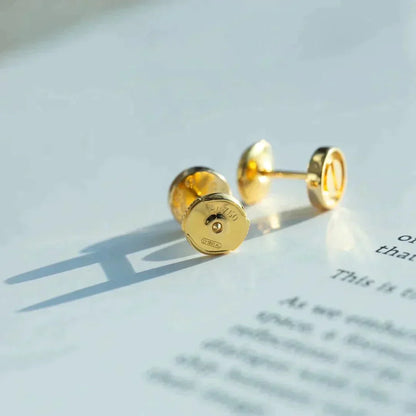 [CharmAmor]LOVE EARRINGS GOLD 10MM