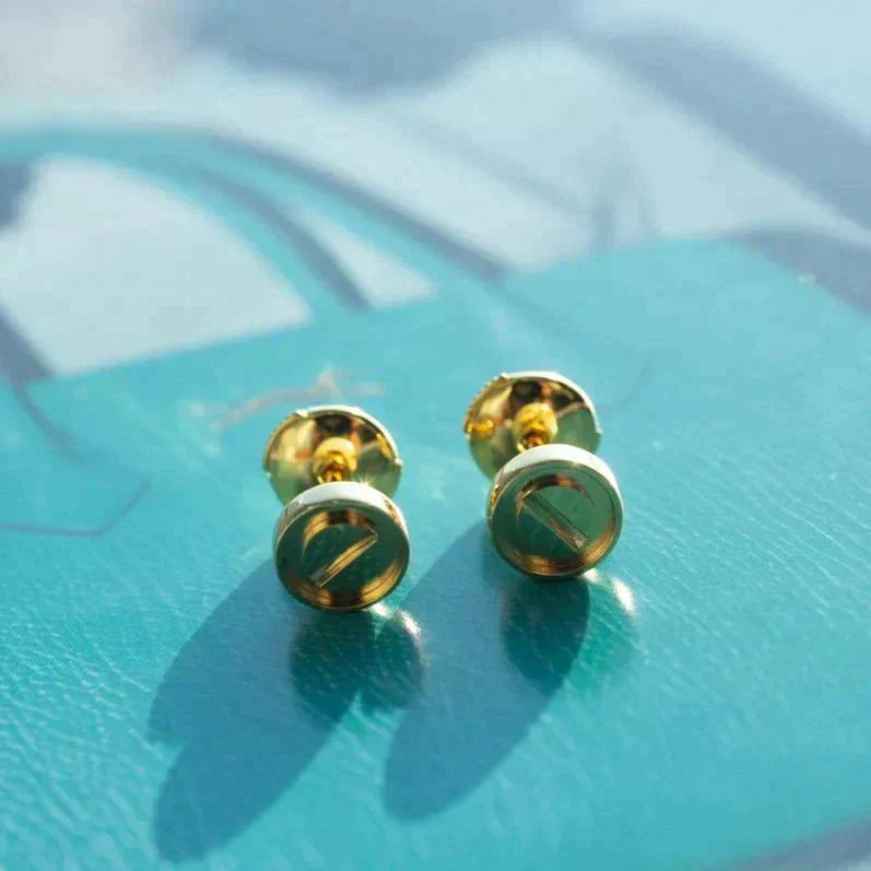 [CharmAmor]LOVE EARRINGS GOLD 10MM