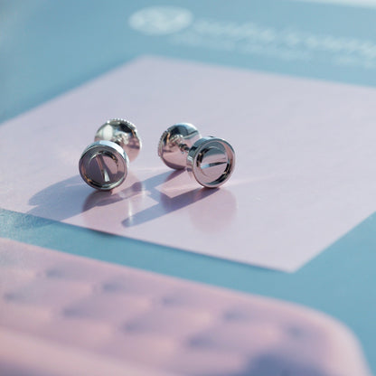 [CharmAmor]LOVE EARRINGS SILVER 10MM