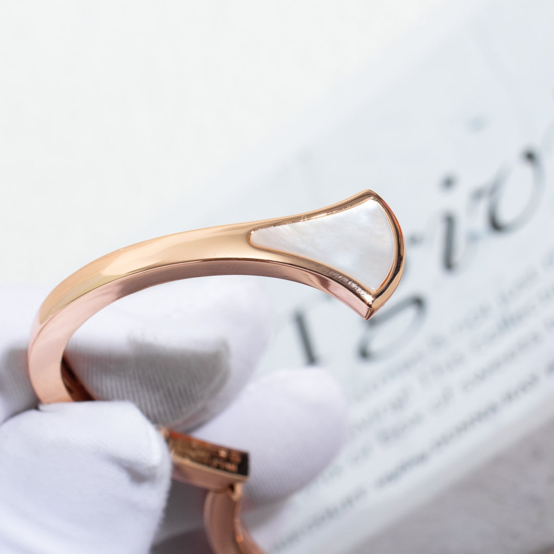 [CharmAmor]DREAM BRACELET OPEN PINK GOLD MOP