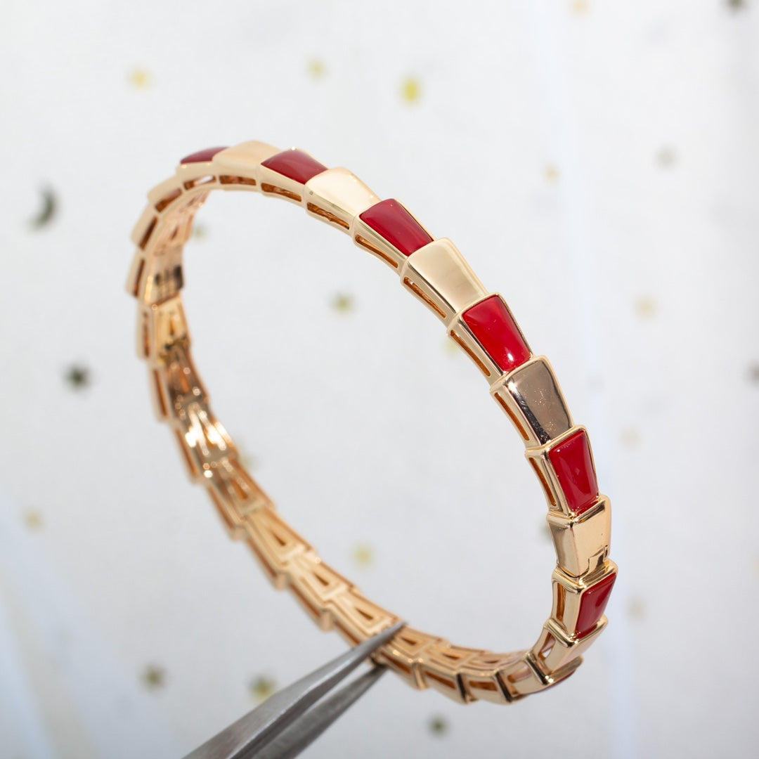 [CharmAmor]SERPENTI BRACELET PINK GOLD RUBELLITE