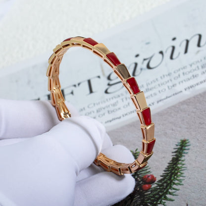 [CharmAmor]SERPENTI BRACELET PINK GOLD RUBELLITE