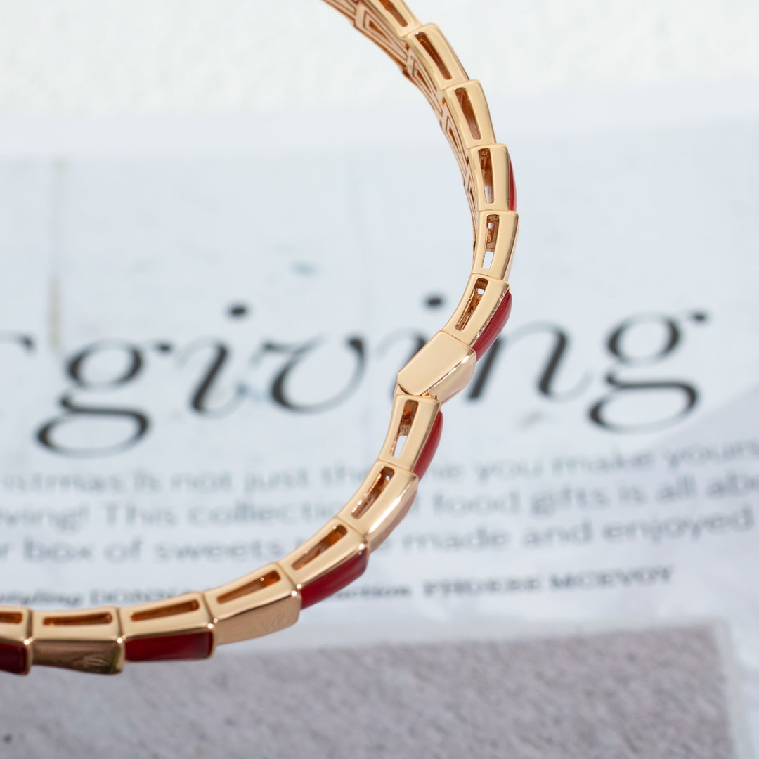 [CharmAmor]SERPENTI BRACELET PINK GOLD RUBELLITE