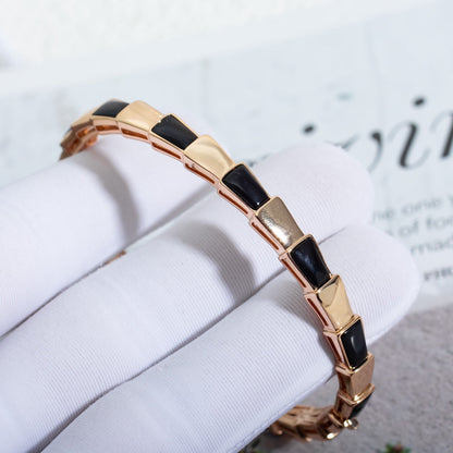 [CharmAmor]SERPENTI BRACELET PINK GOLD ONYX