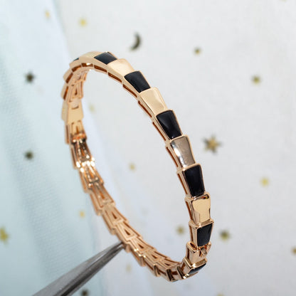 [CharmAmor]SERPENTI BRACELET PINK GOLD ONYX