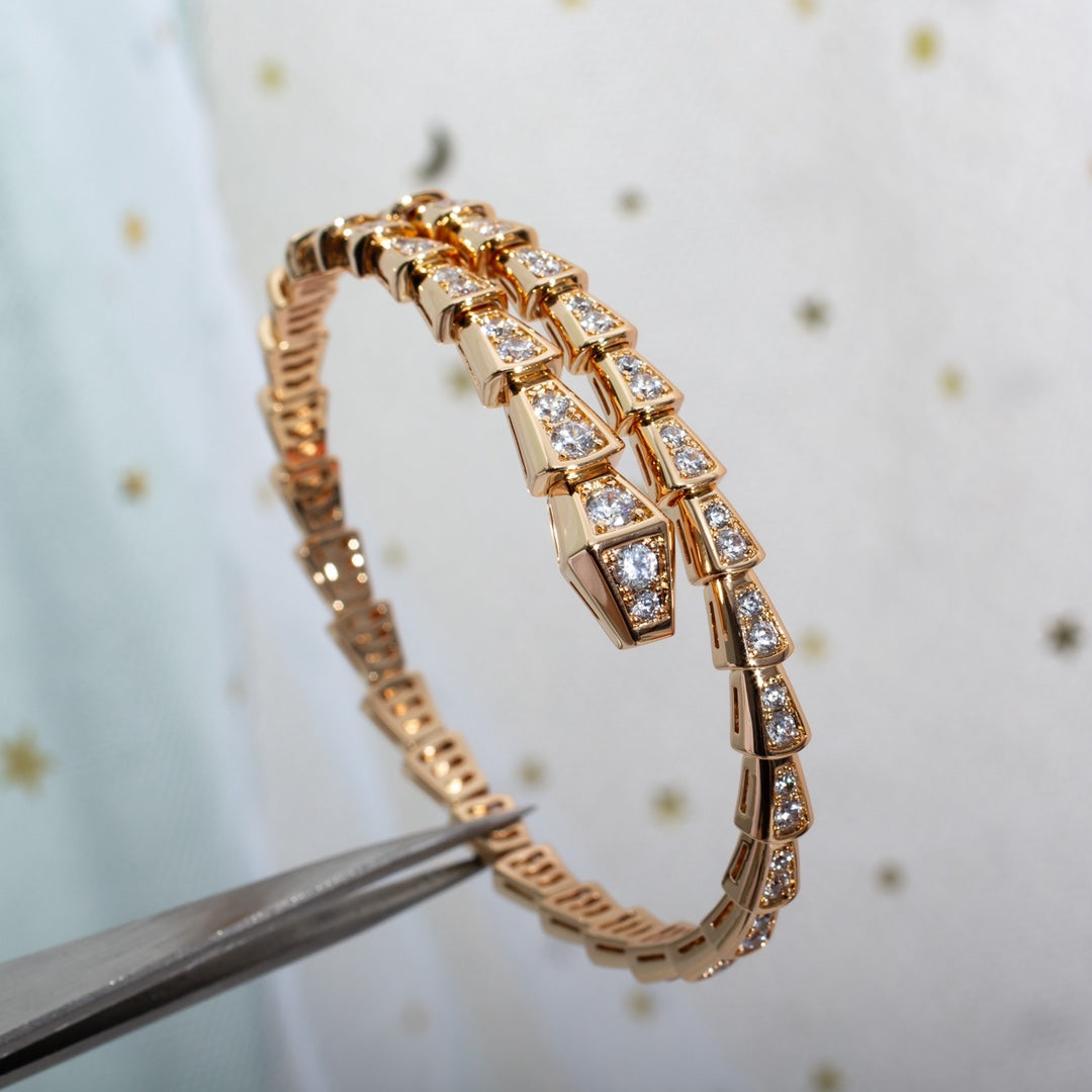 [CharmAmor]SERPENTI BRACELET 6.8MM PINK GOLD DIAMOND