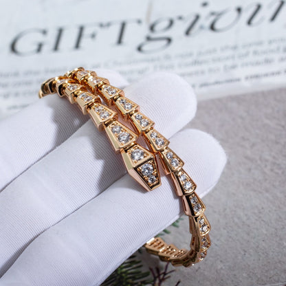 [CharmAmor]SERPENTI BRACELET 6.8MM PINK GOLD DIAMOND