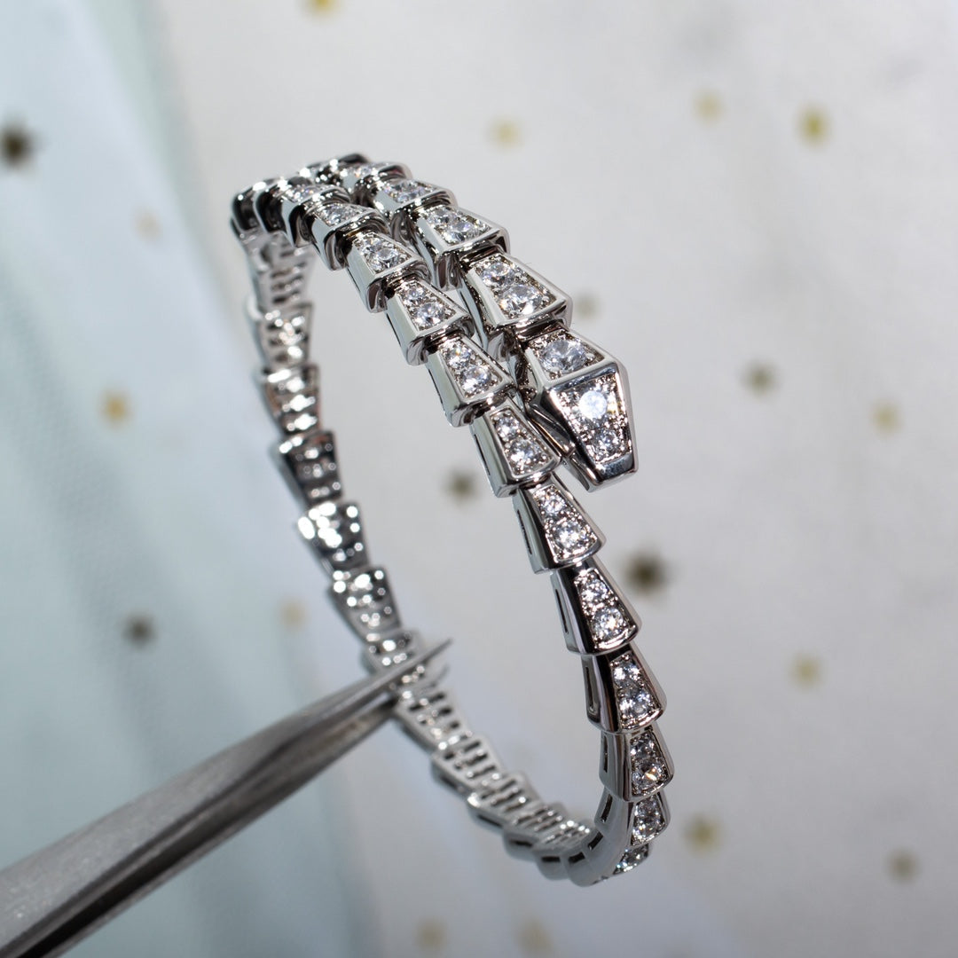 [CharmAmor]SERPENTI BRACELET 6MM SILVER DIAMOND