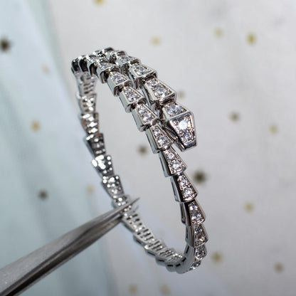 [CharmAmor]SERPENTI BRACELET 6MM SILVER DIAMOND