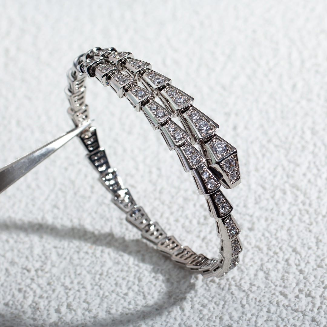 [CharmAmor]SERPENTI BRACELET 6MM SILVER DIAMOND