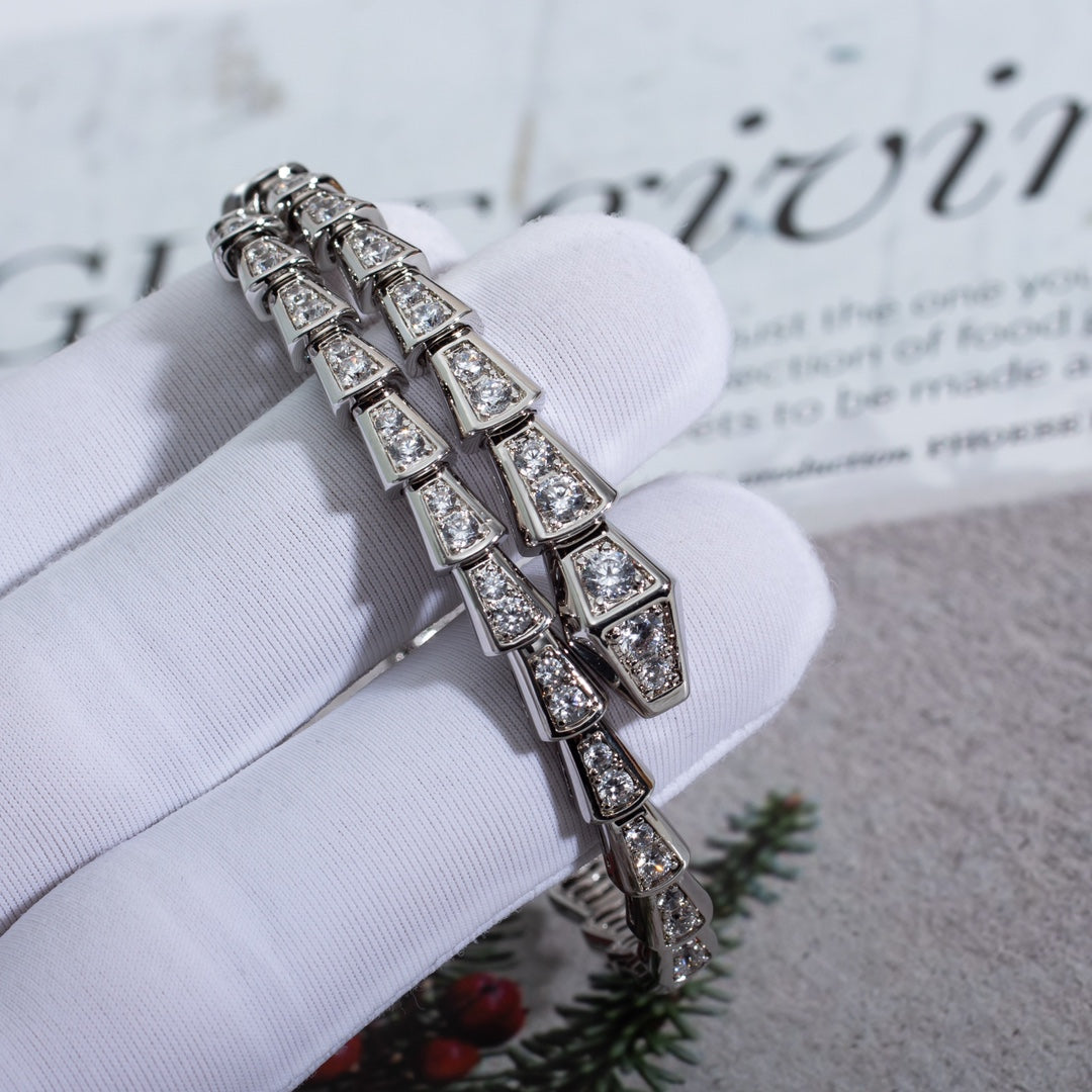 [CharmAmor]SERPENTI BRACELET 6MM SILVER DIAMOND
