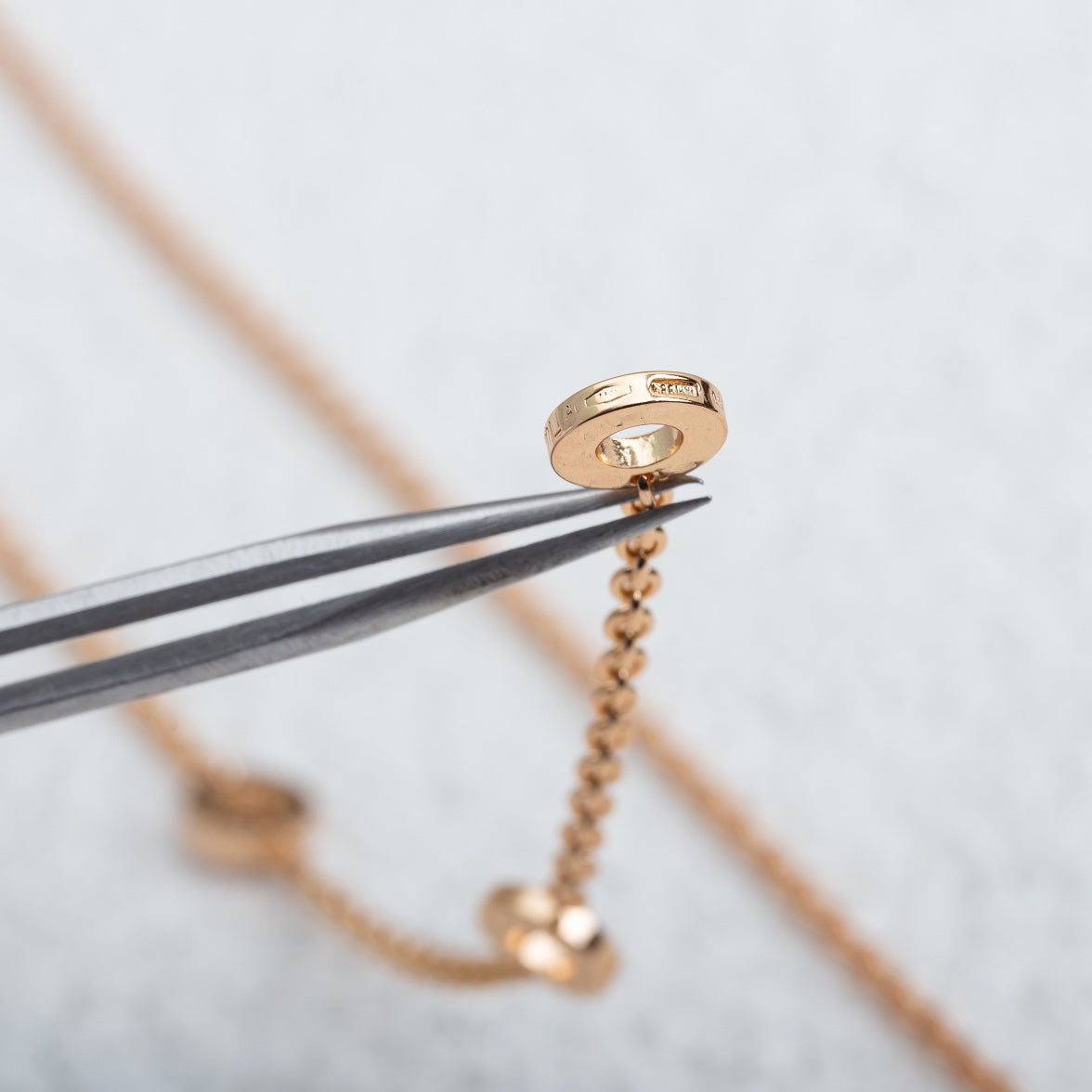 [CharmAmor]PARENTESI NECKLACE PINK GOLD