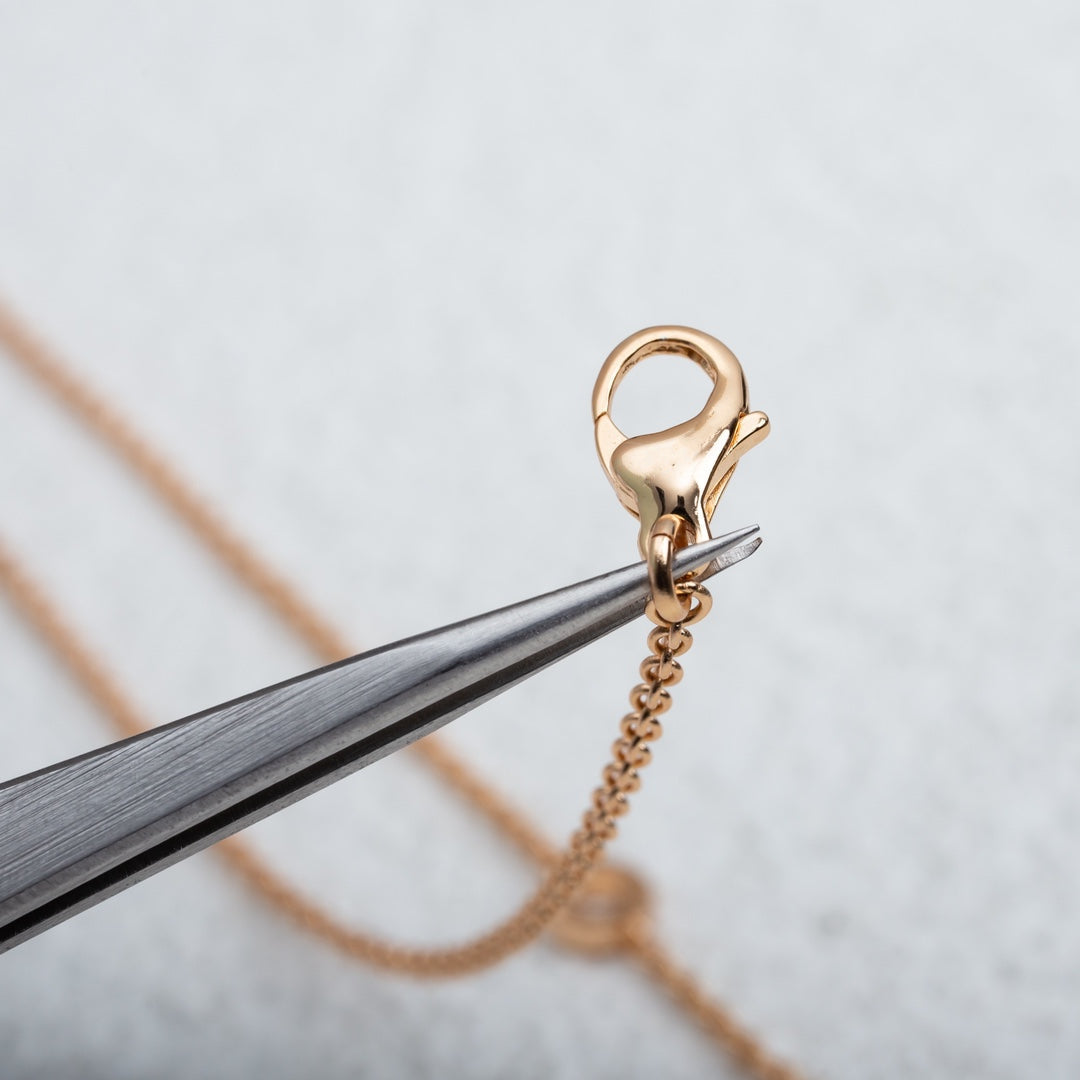 [CharmAmor]PARENTESI NECKLACE PINK GOLD