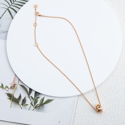 [CharmAmor]PARENTESI NECKLACE PINK GOLD