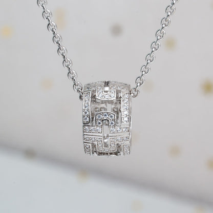 [CharmAmor]PARENTESI NECKLACE SILVER DIAMOND