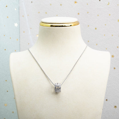 [CharmAmor]PARENTESI NECKLACE SILVER DIAMOND