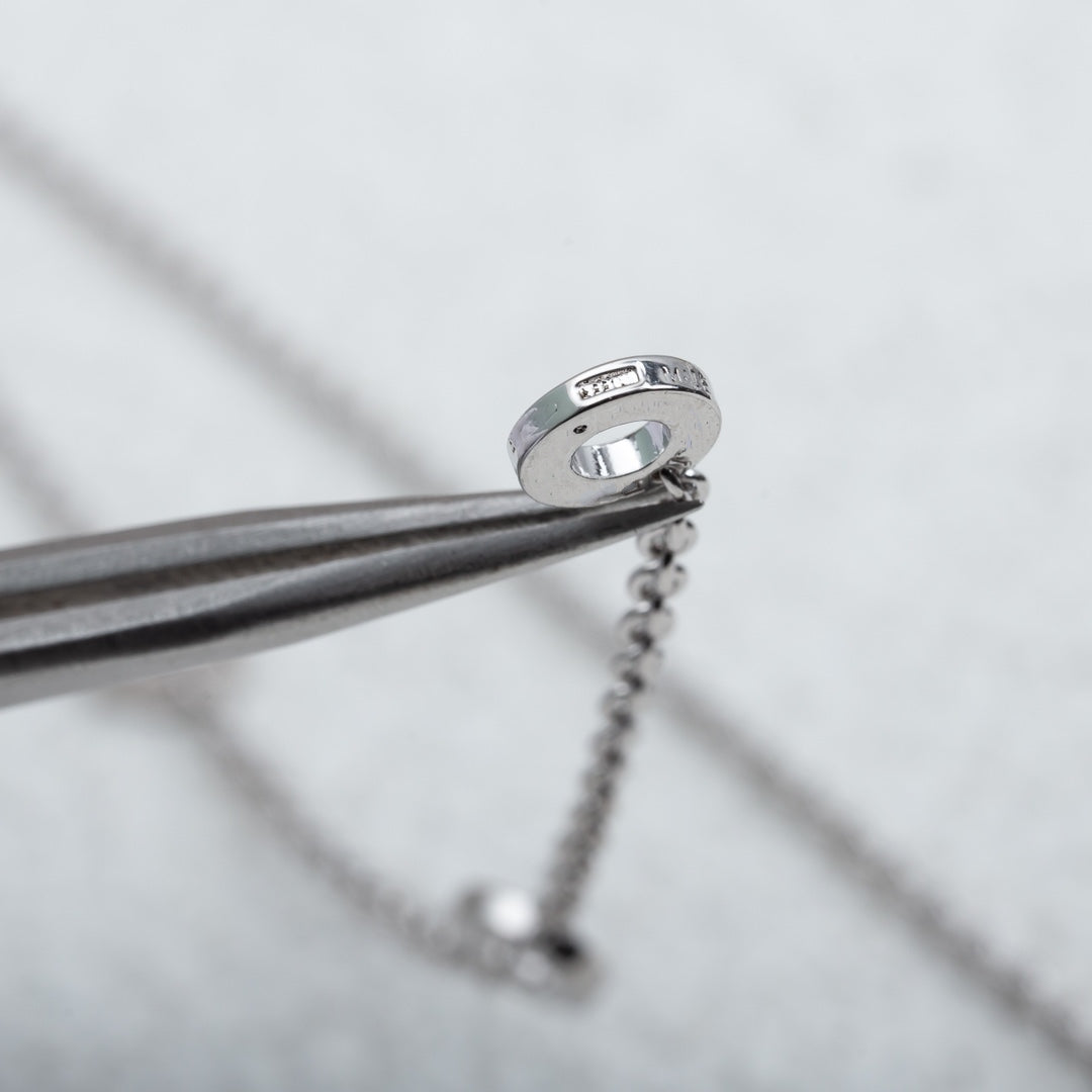 [CharmAmor]PARENTESI NECKLACE SILVER DIAMOND