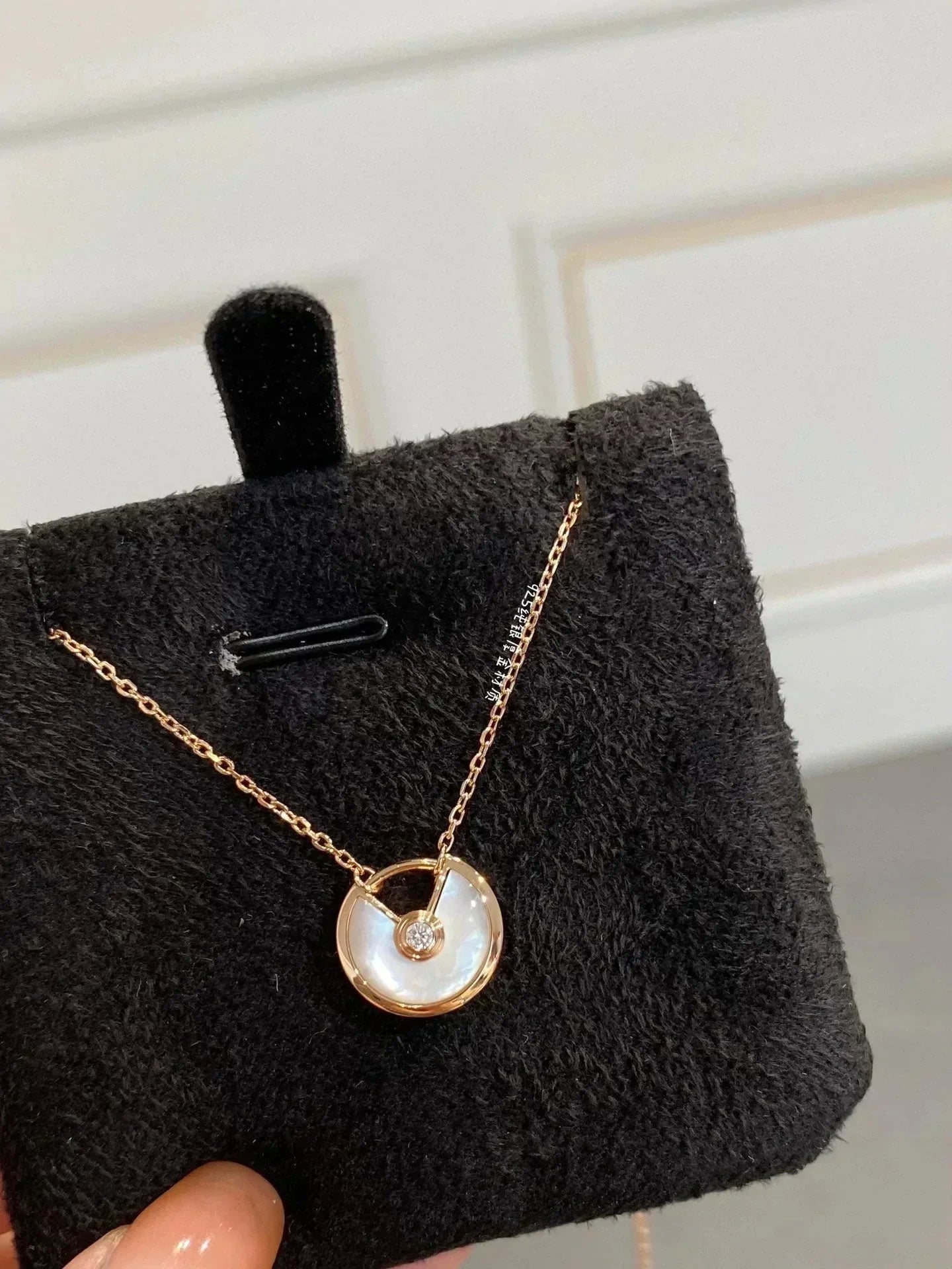 [CharmAmor]AMULETTE ROSE GOLD MOP NECKLACE