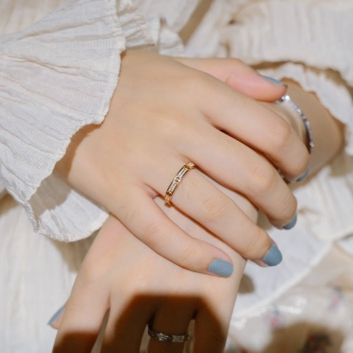 [CharmAmor]LOVE RING 2.65MM DIAMOND