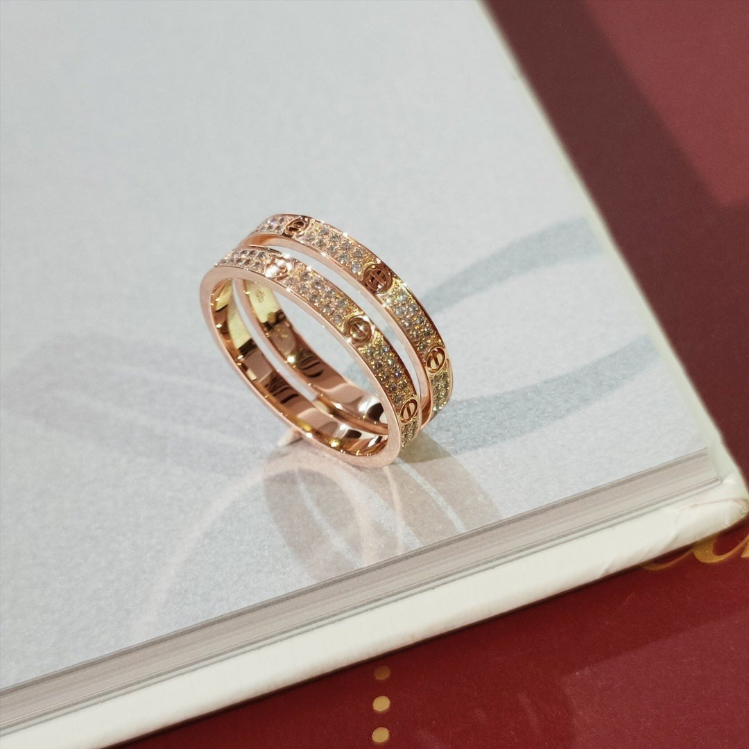[CharmAmor]LOVE RING 2.65MM DIAMOND