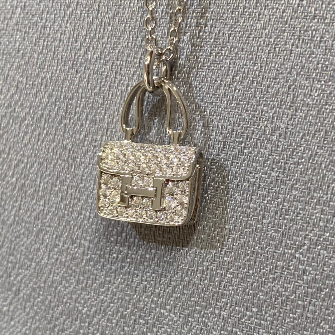[CharmAmor]CONSTANCE PEDANT DIAMOND NECKLACE