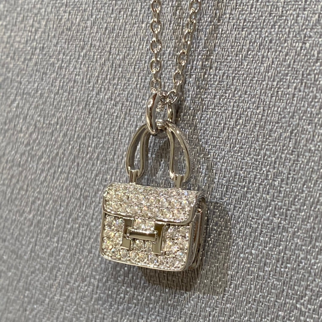 [CharmAmor]CONSTANCE PEDANT DIAMOND NECKLACE
