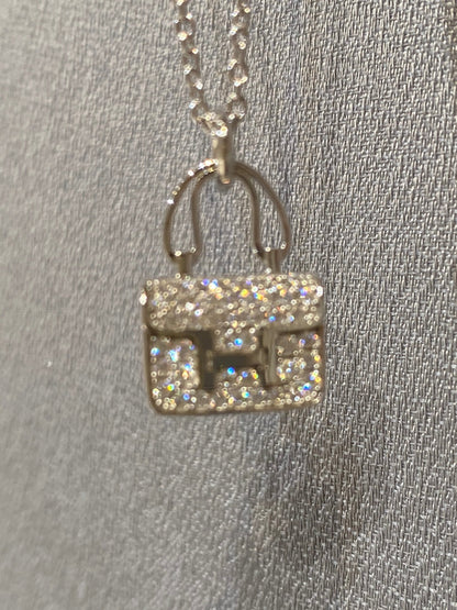 [CharmAmor]CONSTANCE PEDANT DIAMOND NECKLACE