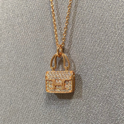 [CharmAmor]CONSTANCE PEDANT DIAMOND NECKLACE