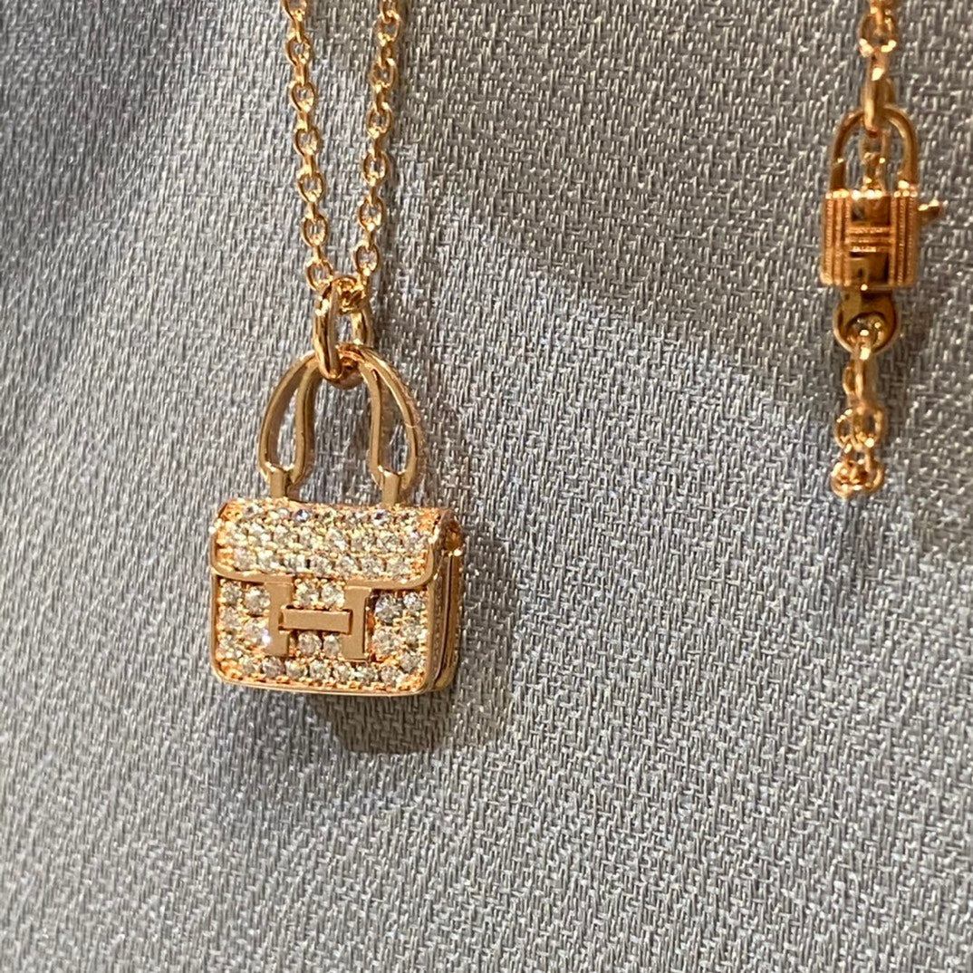 [CharmAmor]CONSTANCE PEDANT DIAMOND NECKLACE