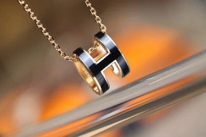 [CharmAmor]POP H PEDANT PINK GOLD