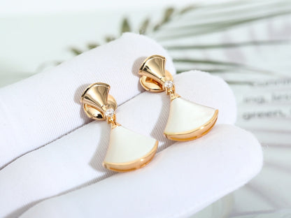 [CharmAmor]DREAM MOP PINK GOLD EARRINGS