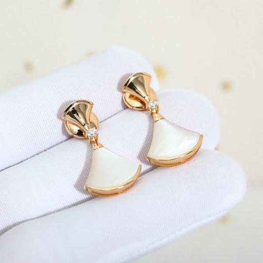 [CharmAmor]DREAM MOP PINK GOLD EARRINGS