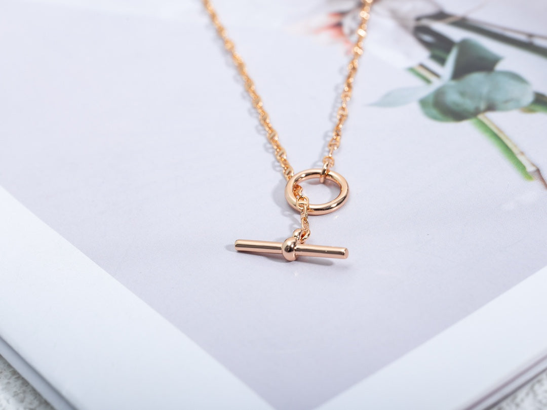 [CharmAmor]ECHAPPEE NECKLACE PINK GOLD