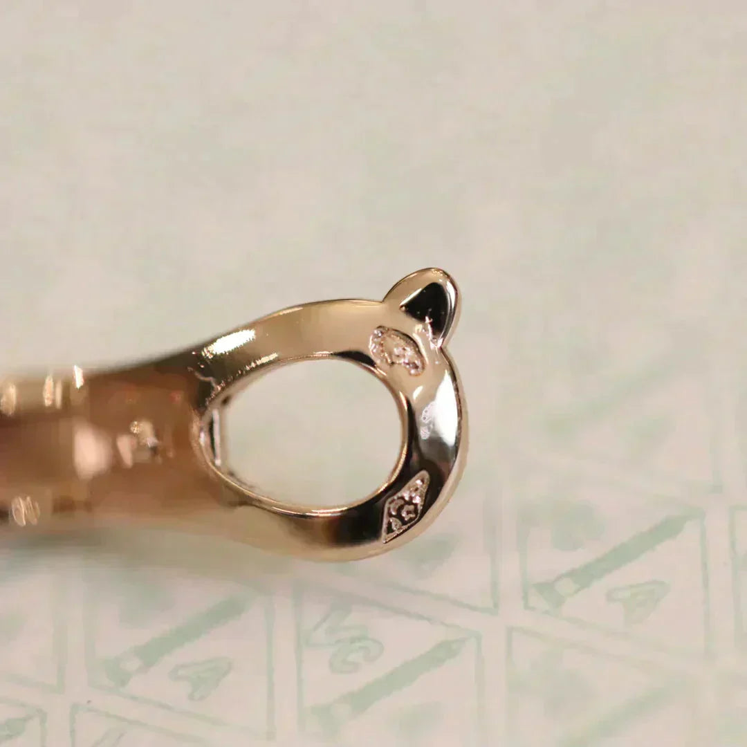 [CharmAmor]CLOVER MEDIUM 1 MOTIFS FUll DIAMOND EARRINGS