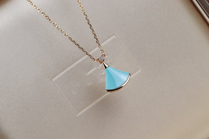 [CharmAmor]DREAM NECKLACE TURQUOISE PINK GOLD