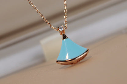 [CharmAmor]DREAM NECKLACE TURQUOISE PINK GOLD