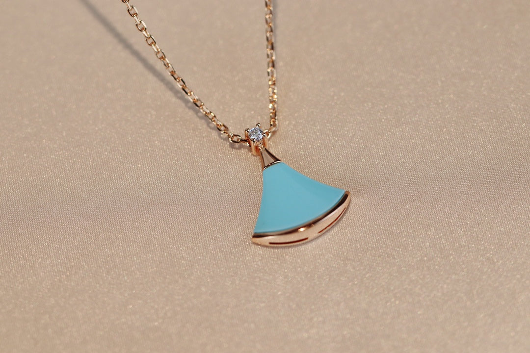 [CharmAmor]DREAM NECKLACE TURQUOISE PINK GOLD