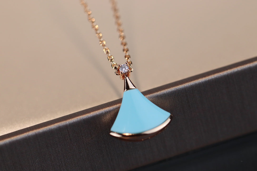 [CharmAmor]DREAM NECKLACE TURQUOISE PINK GOLD