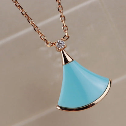 [CharmAmor]DREAM NECKLACE TURQUOISE PINK GOLD