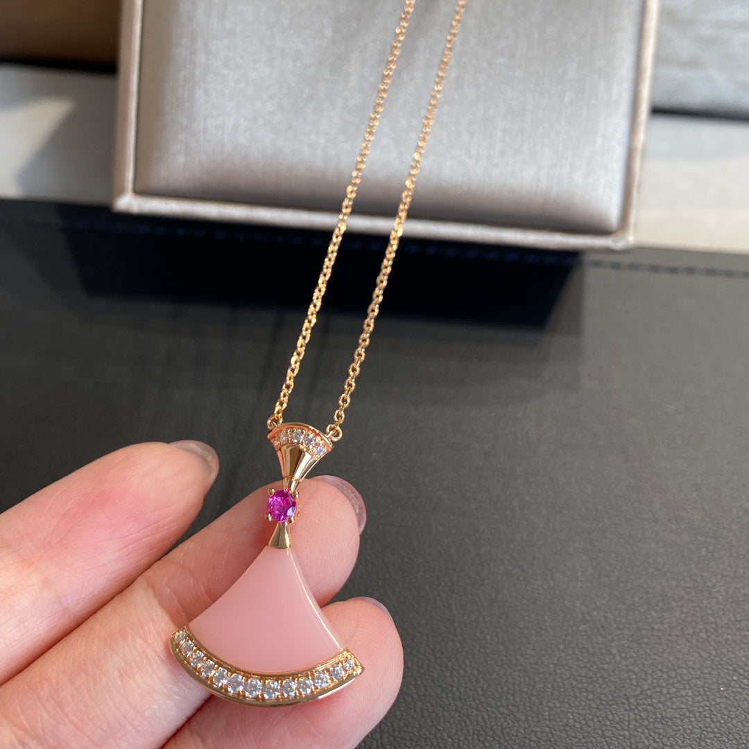 [CharmAmor]DREAM NECKLACE PINK OPAL