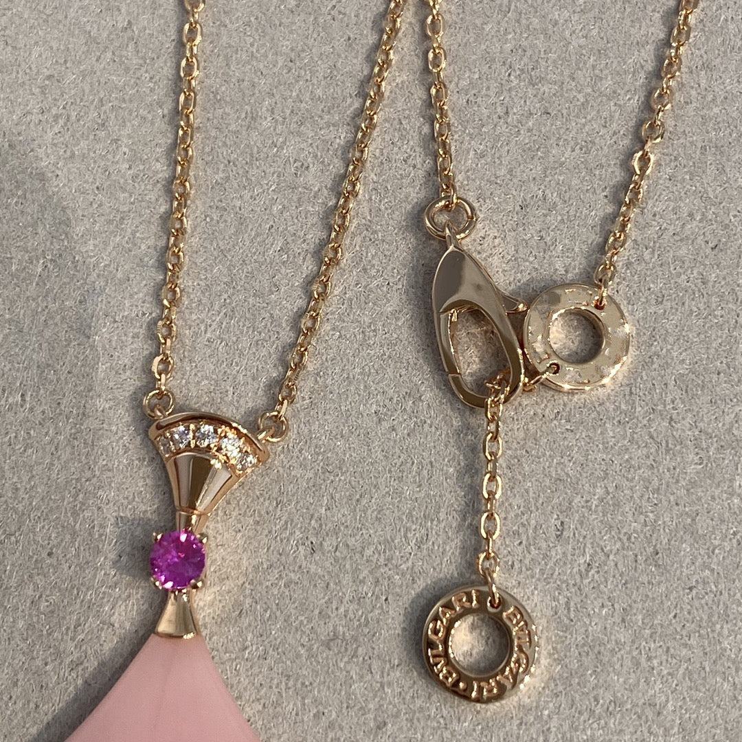 [CharmAmor]DREAM NECKLACE PINK OPAL